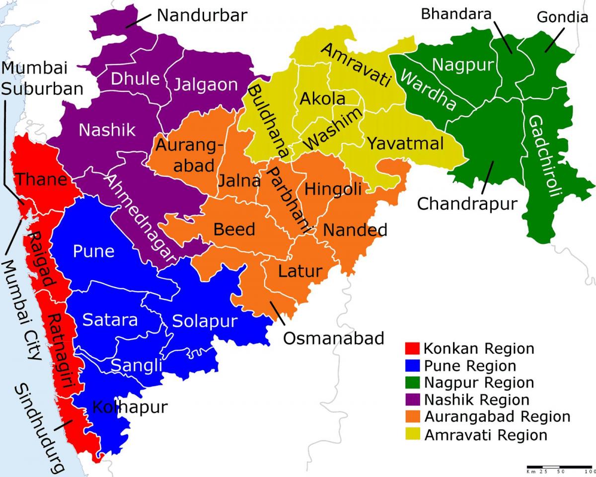کا نقشہ مہاراشٹر ممبئی