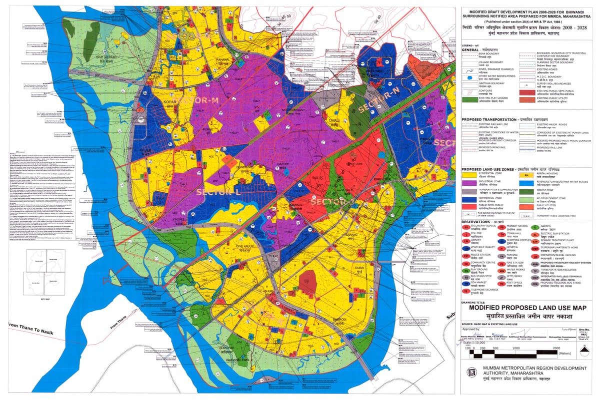 MMRDA زون کا نقشہ bhiwandi