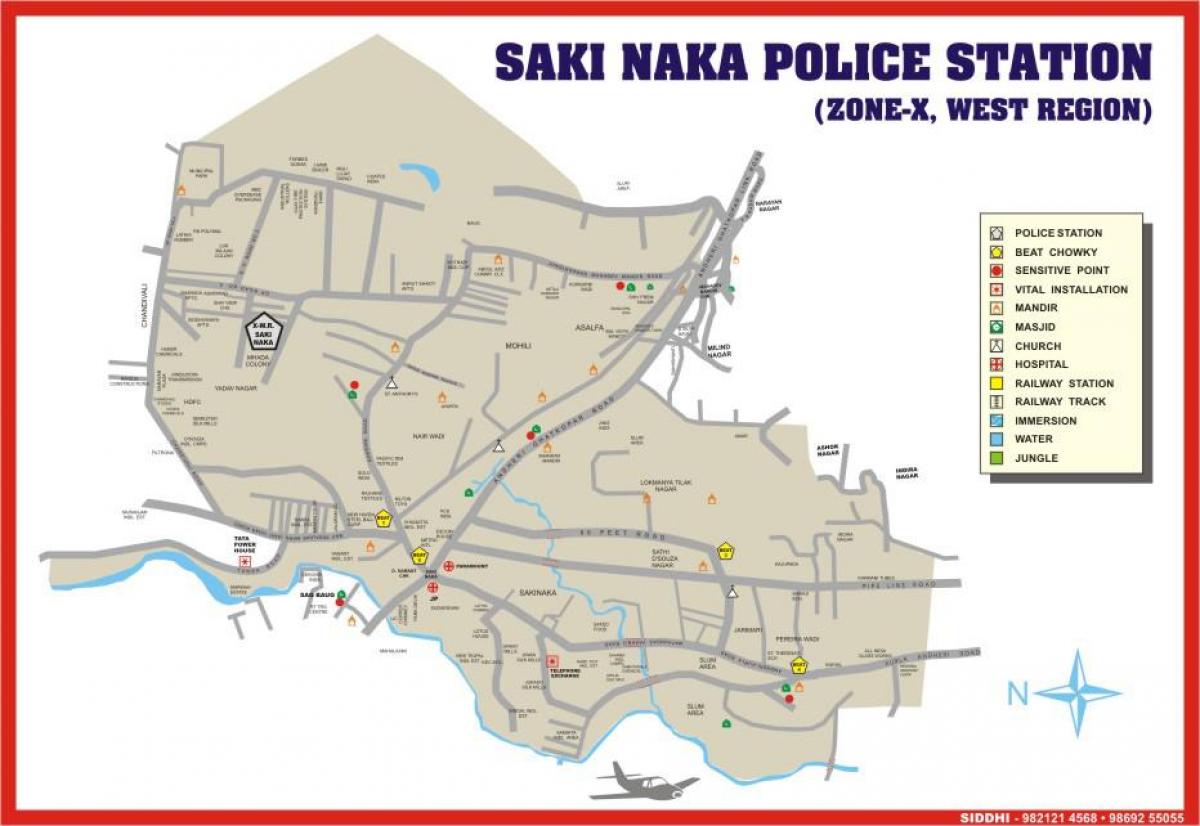 ممبئی Sakinaka نقشہ