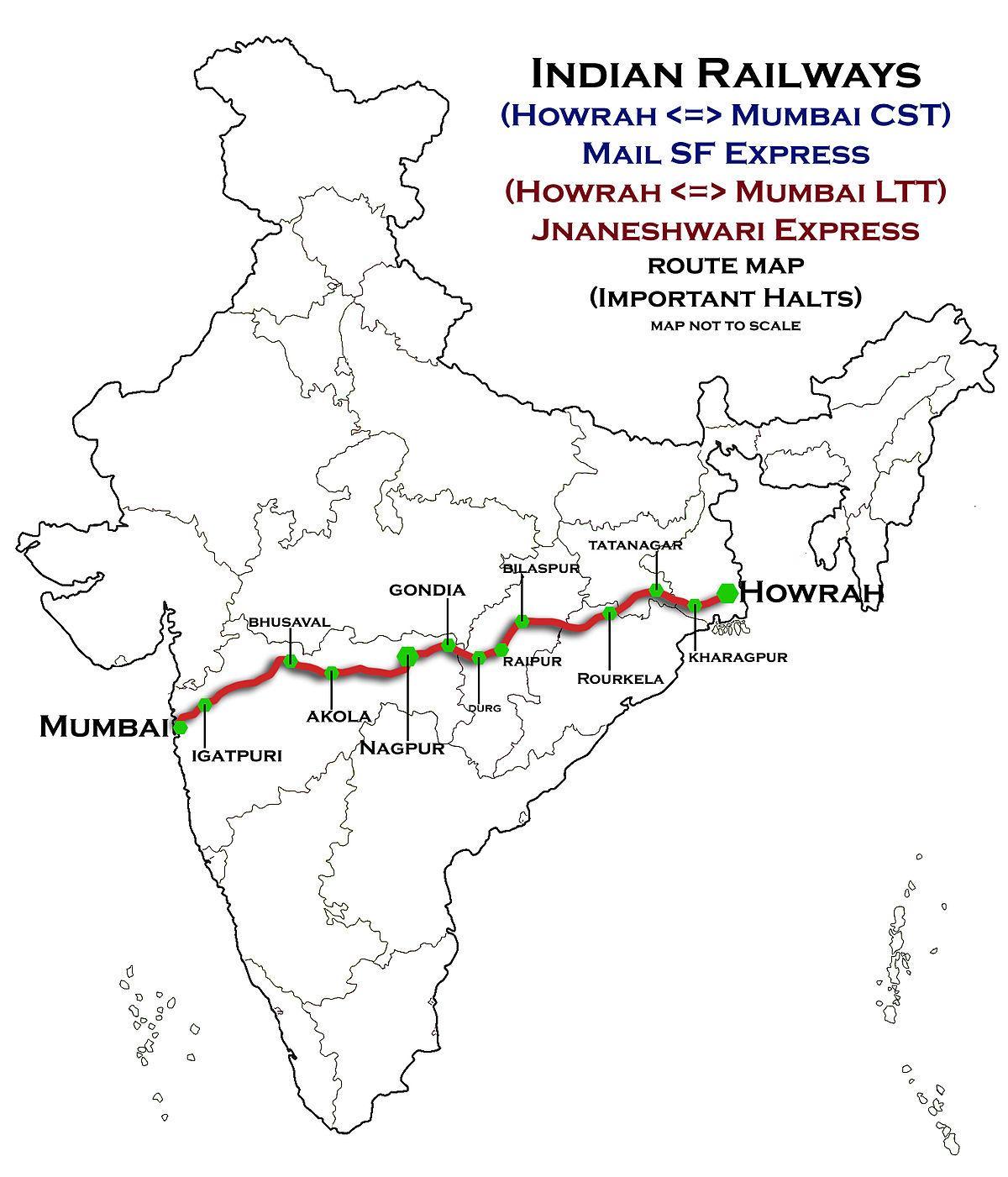 ناگپور ممبئی ایکسپریس ہائی وے کا نقشہ