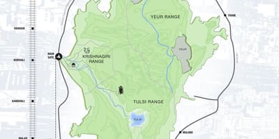 Borivali نیشنل پارک کا نقشہ