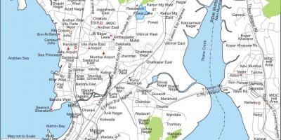 نقشہ ممبئی کے مرکزی