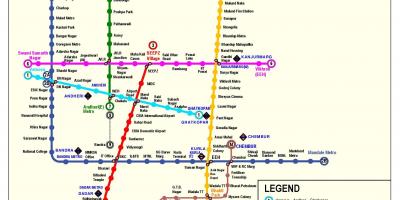 ممبئی میٹرو اسٹیشن کا نقشہ